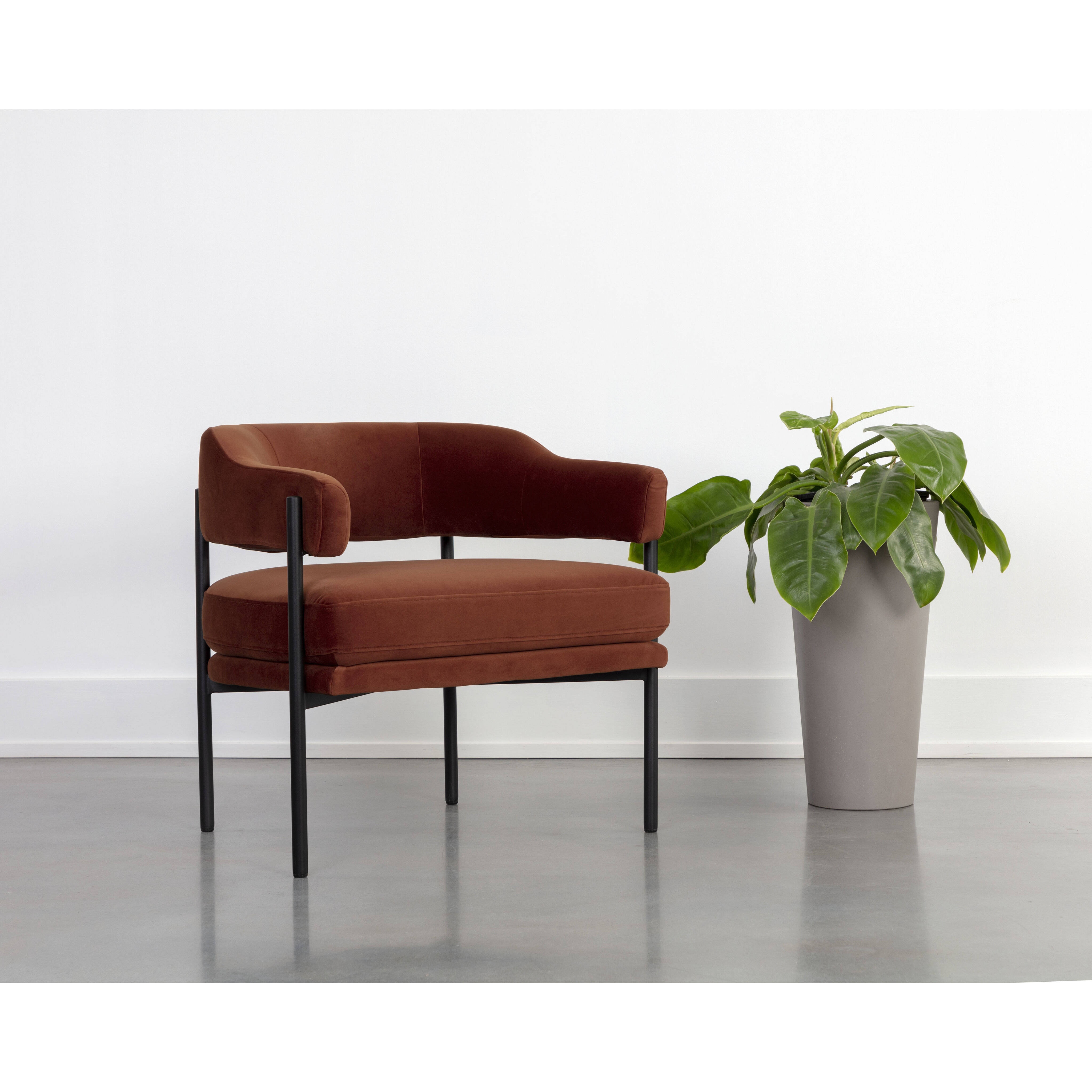 Lola Meg Rust Lounge Chair